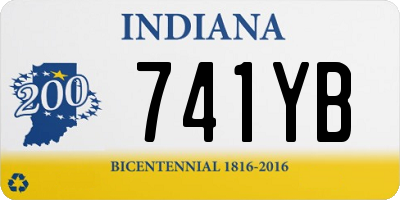 IN license plate 741YB