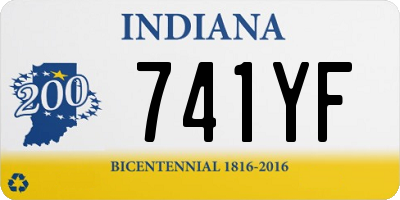 IN license plate 741YF