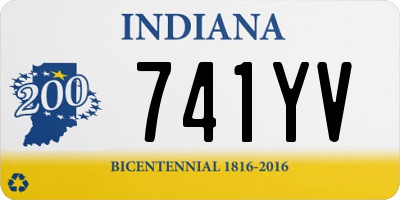 IN license plate 741YV