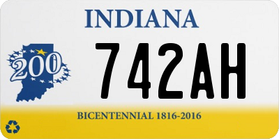 IN license plate 742AH