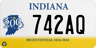 IN license plate 742AQ