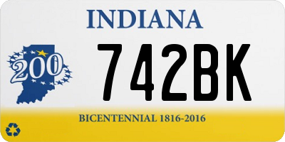 IN license plate 742BK
