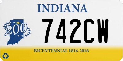 IN license plate 742CW