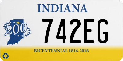 IN license plate 742EG