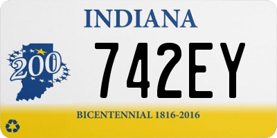 IN license plate 742EY