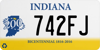 IN license plate 742FJ