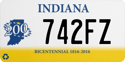 IN license plate 742FZ