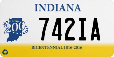 IN license plate 742IA