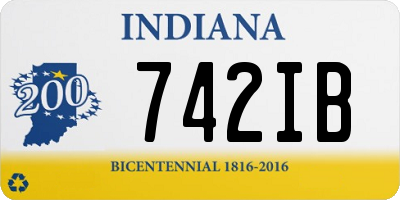 IN license plate 742IB