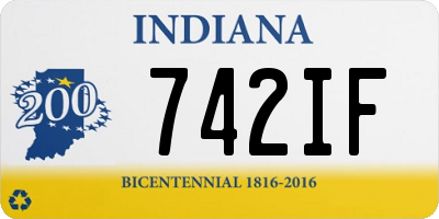 IN license plate 742IF