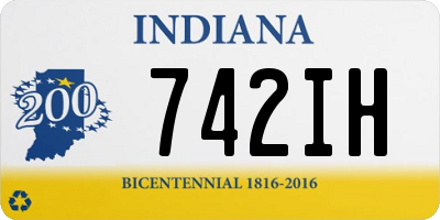 IN license plate 742IH