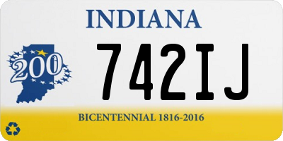 IN license plate 742IJ