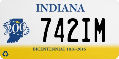 IN license plate 742IM