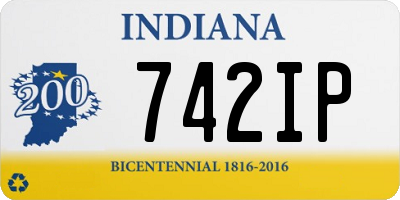 IN license plate 742IP