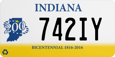 IN license plate 742IY
