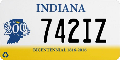 IN license plate 742IZ