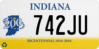 IN license plate 742JU