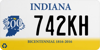 IN license plate 742KH