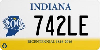 IN license plate 742LE