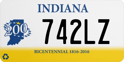 IN license plate 742LZ