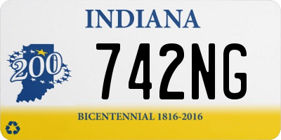 IN license plate 742NG