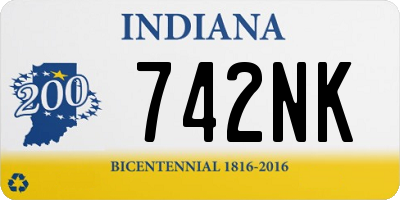 IN license plate 742NK