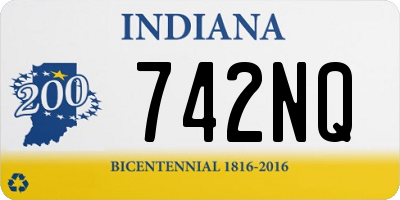IN license plate 742NQ