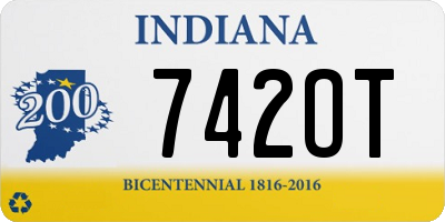 IN license plate 742OT