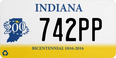 IN license plate 742PP