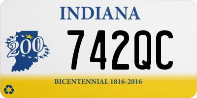 IN license plate 742QC