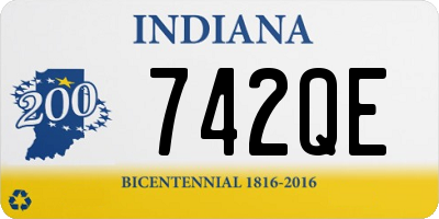 IN license plate 742QE