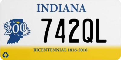 IN license plate 742QL