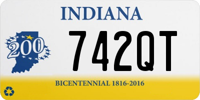 IN license plate 742QT