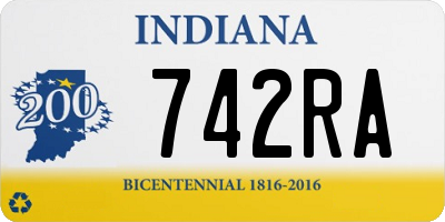 IN license plate 742RA