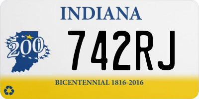 IN license plate 742RJ