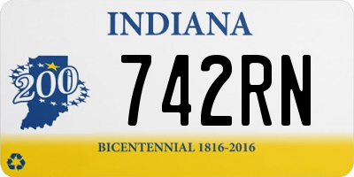 IN license plate 742RN