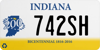 IN license plate 742SH
