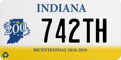 IN license plate 742TH