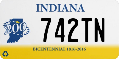 IN license plate 742TN