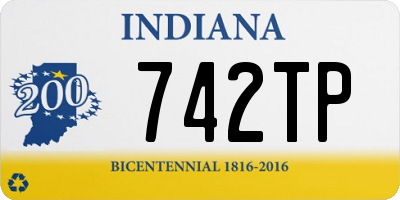 IN license plate 742TP