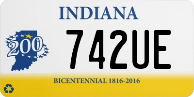 IN license plate 742UE