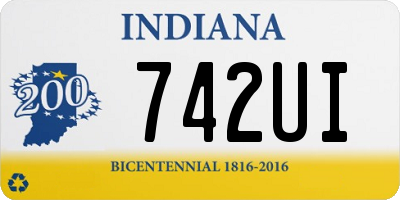 IN license plate 742UI