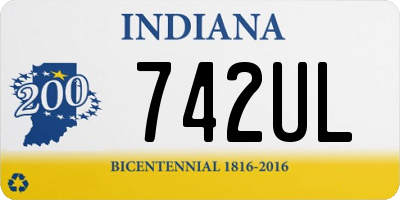 IN license plate 742UL