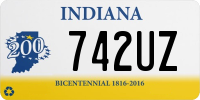 IN license plate 742UZ