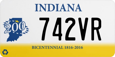 IN license plate 742VR