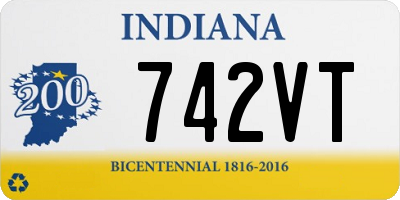 IN license plate 742VT