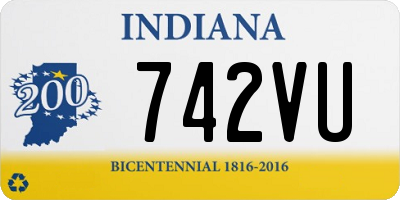 IN license plate 742VU