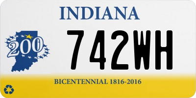 IN license plate 742WH