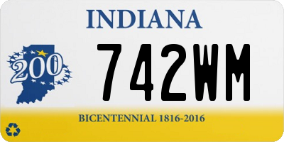 IN license plate 742WM