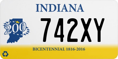 IN license plate 742XY
